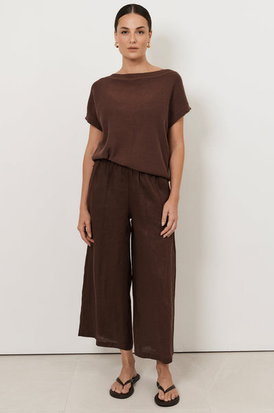 Fable Culotte Pants-Chocolate