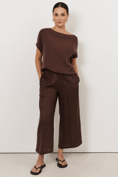 Fable Culotte Pants-Chocolate