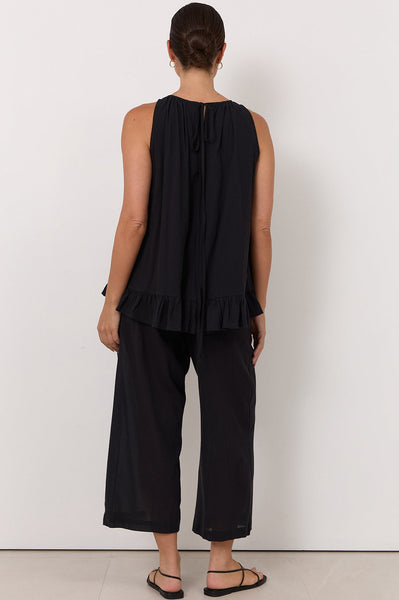 Ariah Sleeveless Top-Black