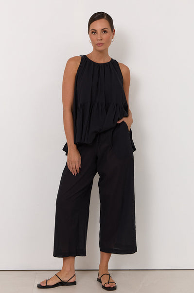 Romeo Crop Pant-Black