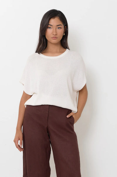Helene Knit Top White