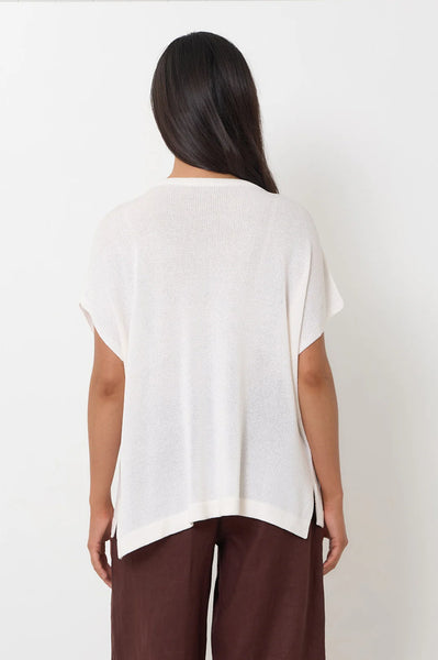 Helene Knit Top White