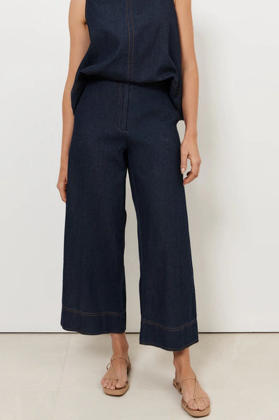 Agatha Crop Lightweight Denim Pant Denim