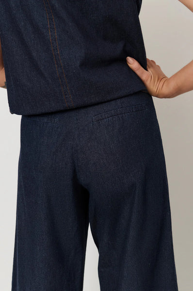 Agatha Crop Lightweight Denim Pant Denim