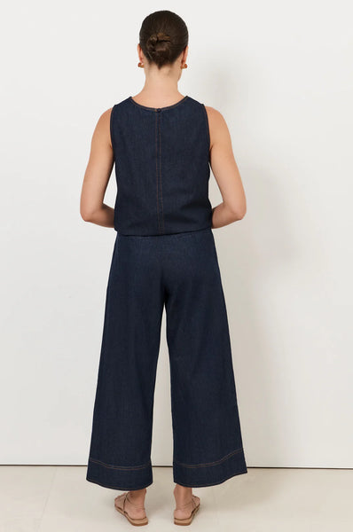 Agatha Crop Lightweight Denim Pant Denim