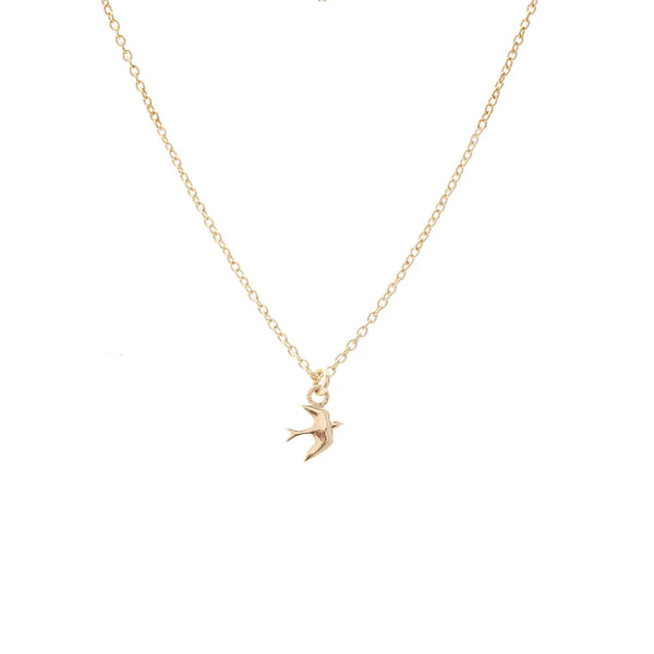 Superfine Swallow Necklace Gold