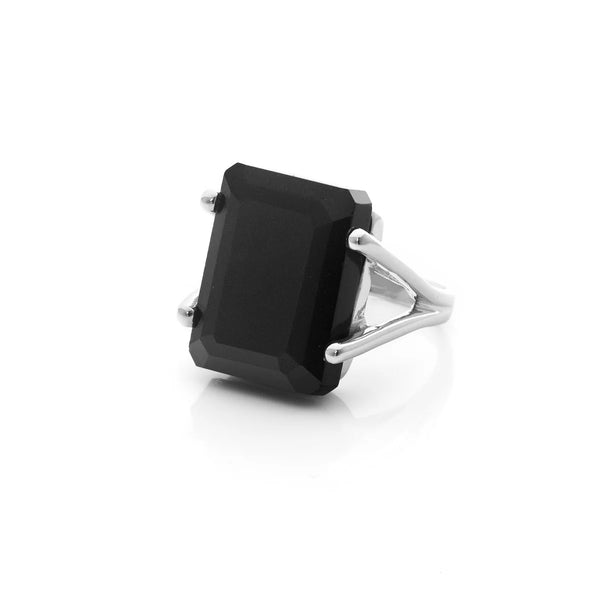 Prima Donna Black/Silver Ring