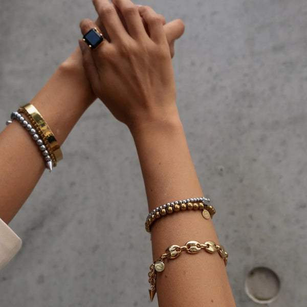 Prima Donna Black/Silver Ring