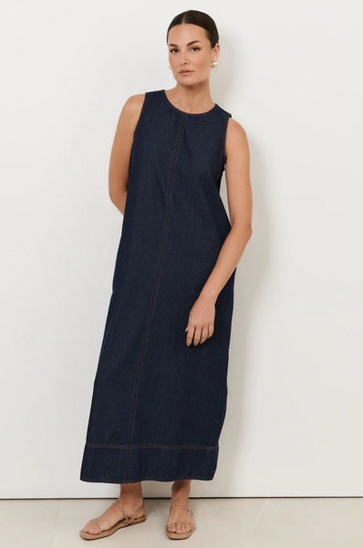 Lottie Lightweight Denim Midi Dress