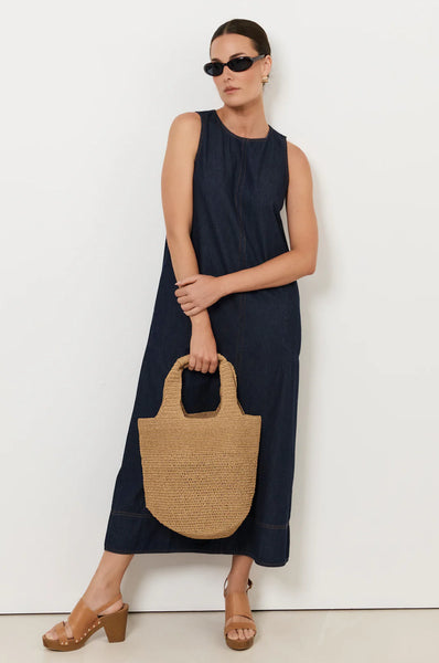 Lottie Lightweight Denim Midi Dress