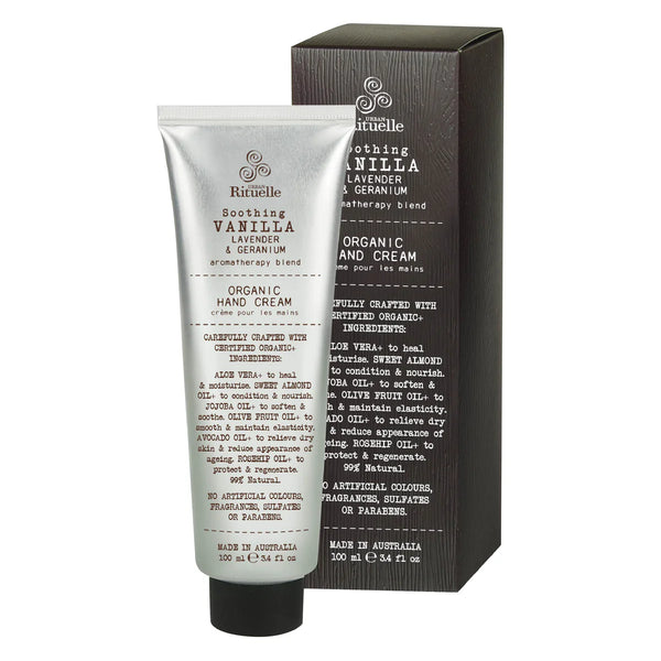 Vanilla, Lavender & Geranium
Organic Hand Cream | 100ml