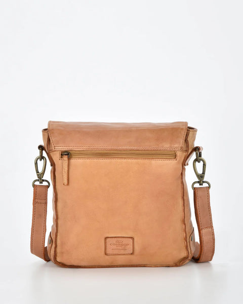 Bracewell Rugged Leather Flapover Crossbody