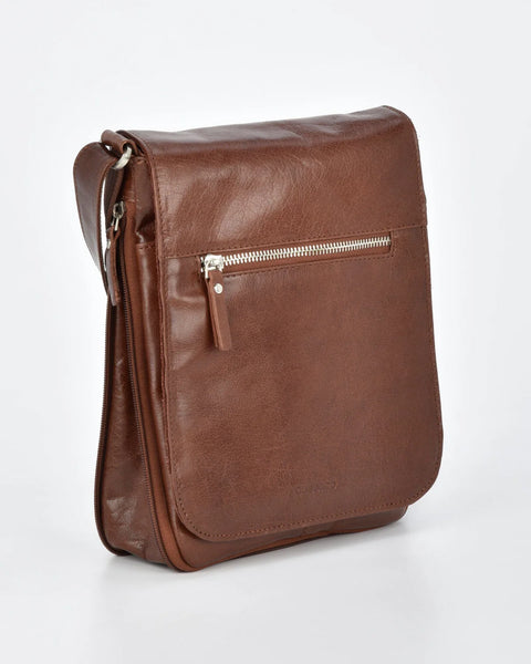 Notting JR. RFID Leather Expandable Satchel