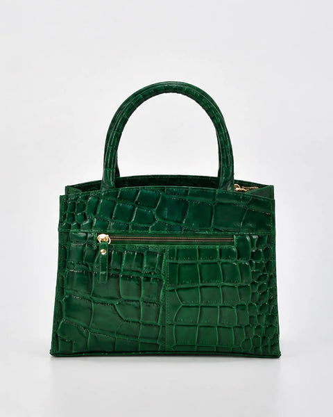 Brighton Croc Leather Crossbody Bag