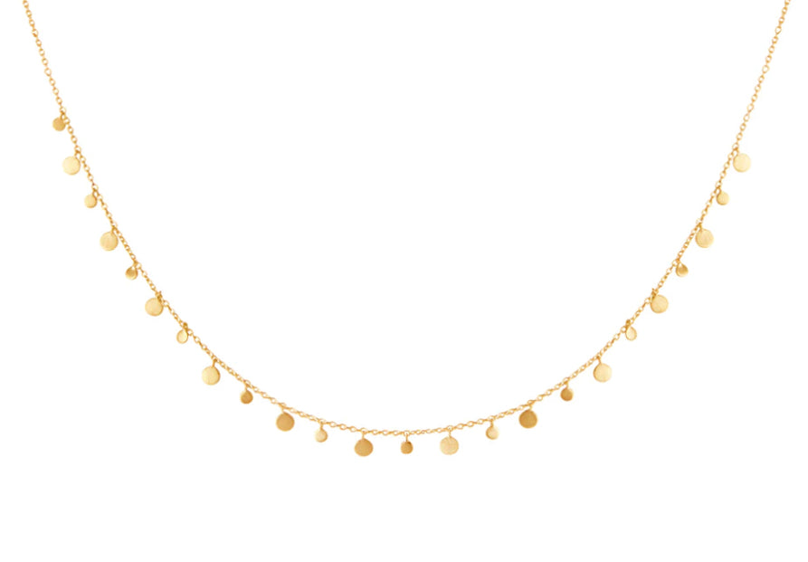 Coin Choker in Yellow Gold Plate