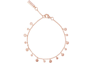 Coin Bracelet in Rose Gold Plate
