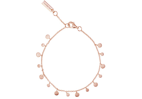 Coin Bracelet in Rose Gold Plate
