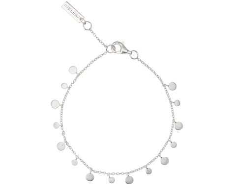 Coin Bracelet in Sterling Silver