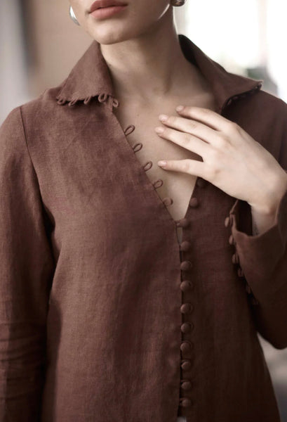 Alexa Linen Blouse