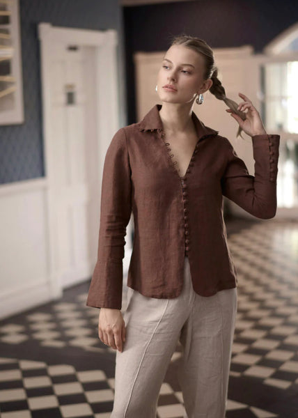 Alexa Linen Blouse