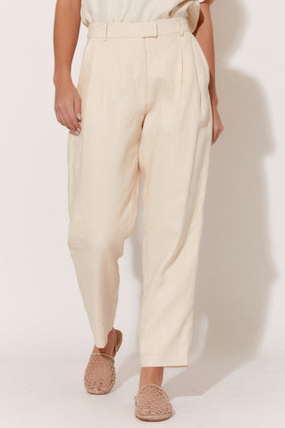 Lula Pleated Linen Pant