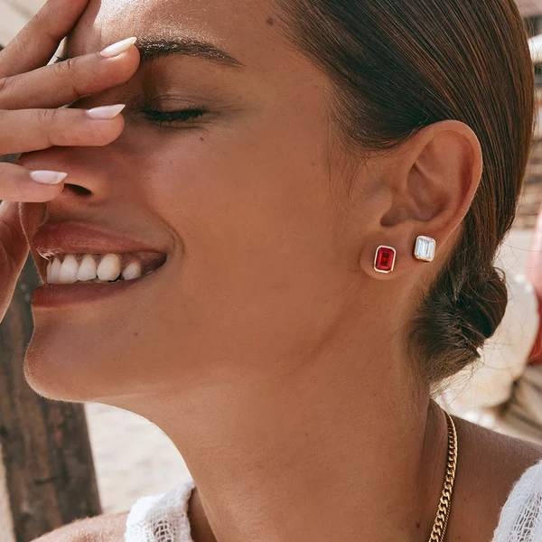 Rosa Crystal Cocktail Studs