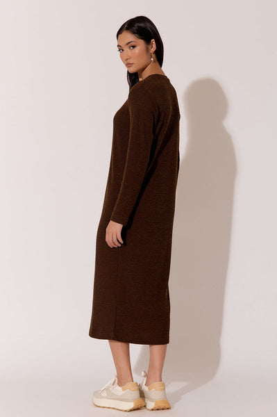 Brielle Knit Dress in Chocolate