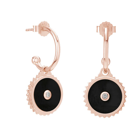 Halcyon Equilibrium Earrings - Rose Gold plated