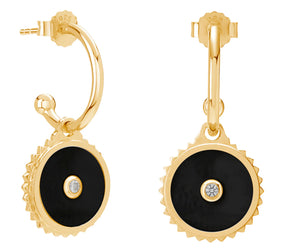 Halcyon Equilibrium Earrings in 18KT Yellow Gold Plate