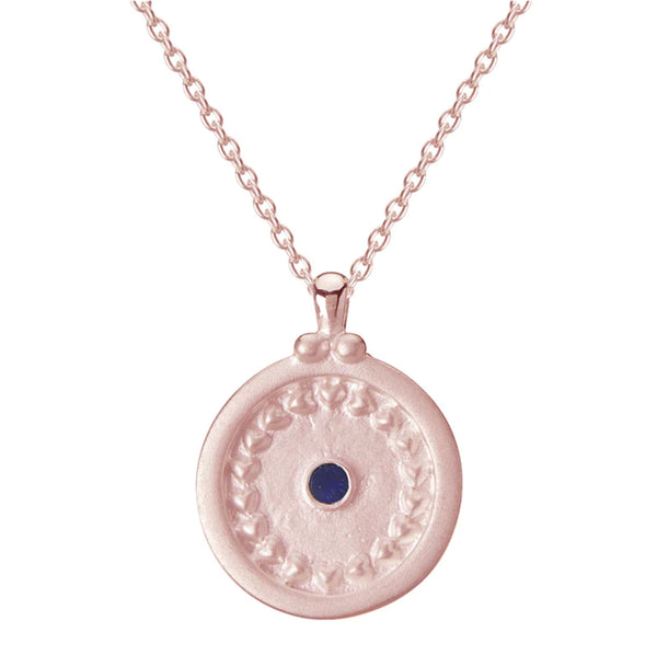 Love and Enlighten Necklace in Rose Gold Plate