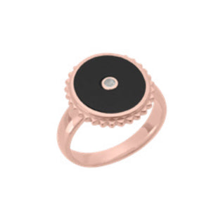 Halcyon Equilibrium Ring in Rose Gold Plate