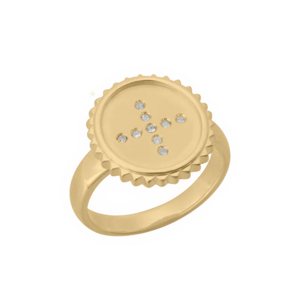 Halcyon Ring in Yellow Gold Plate