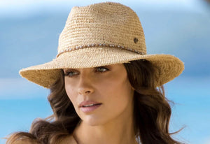 Magdalena Raffia Fedora