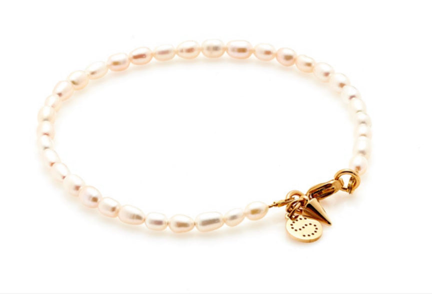 Sofia Anklet - Pearl/Gold