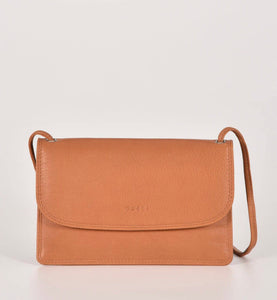 McKenzie RFID Leather Crossbody Wallet - Tan
