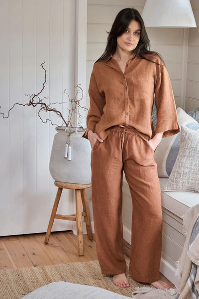 Wide Leg Linen Pants