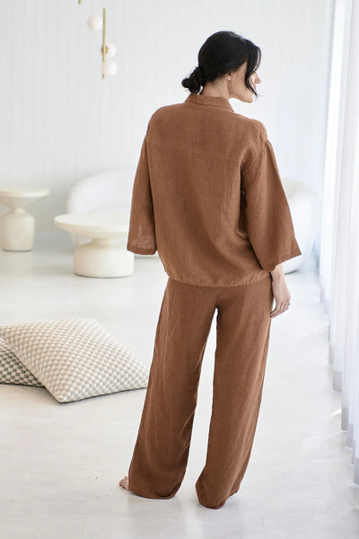 Wide Leg Linen Pants