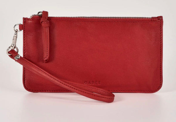 Abril Soft Leather Wristlet Purse