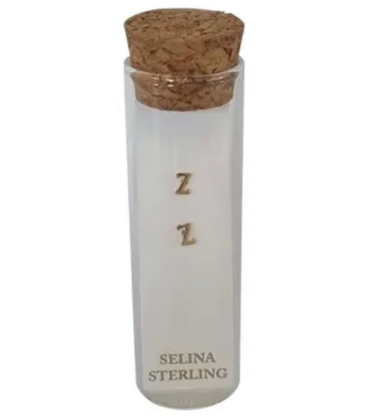 Selina Initial Earrings in Yellow Gold plated Sterling Silver