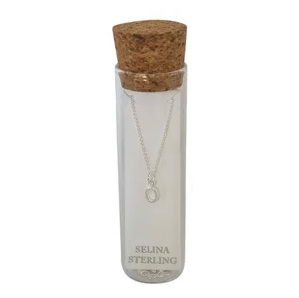Selina Initial Necklace in Sterling Silver