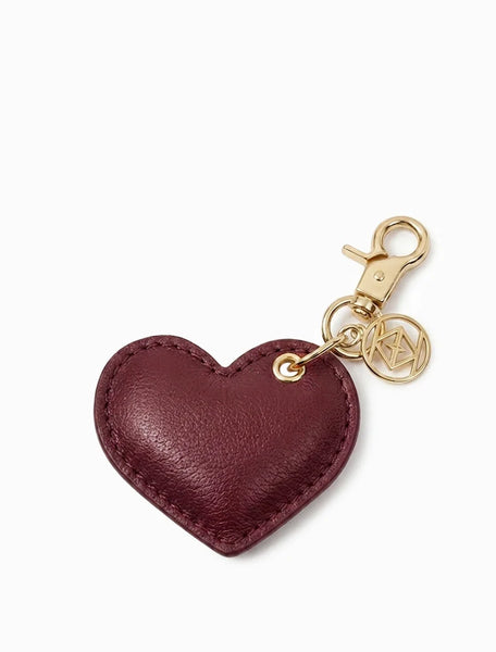 Leather Cushion Heart Key Ring