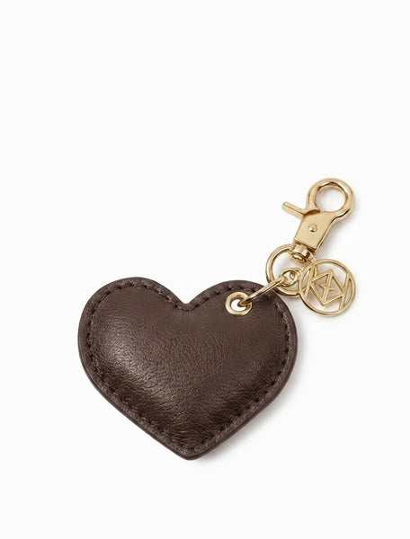 Leather Cushion Heart Key Ring