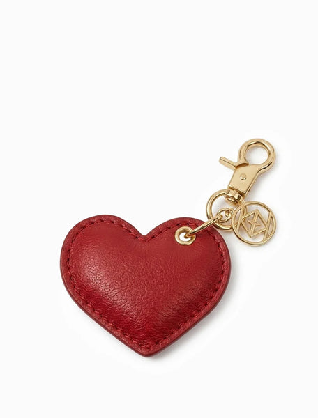 Leather Cushion Heart Key Ring