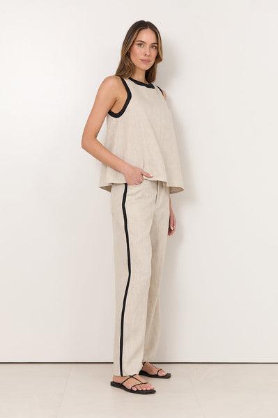 Amira Linen Sleeveless Top