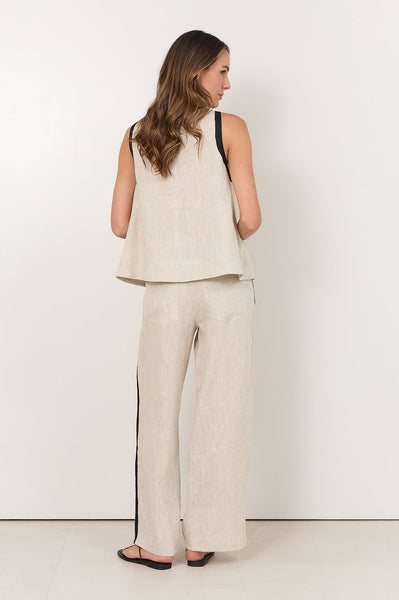 Amira Linen Sleeveless Top