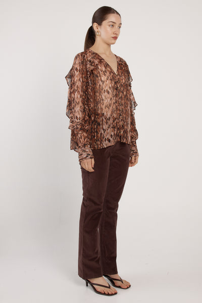 Odette Ruffle Blouse