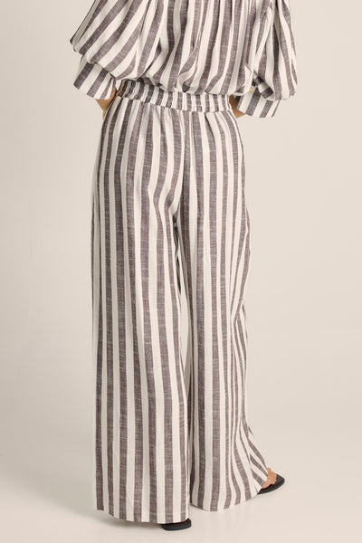 Saskia Pant- Brown Stripe