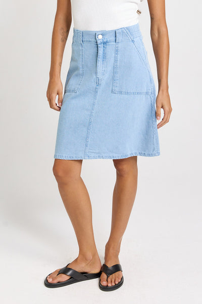Aida Denim Skirt-Medium Wash