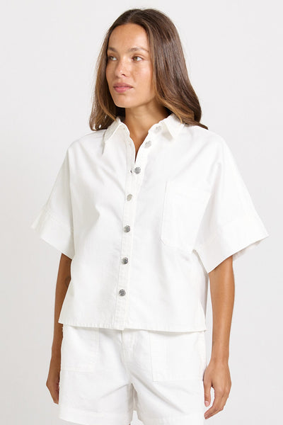 Dawn Denim Shirt-White
