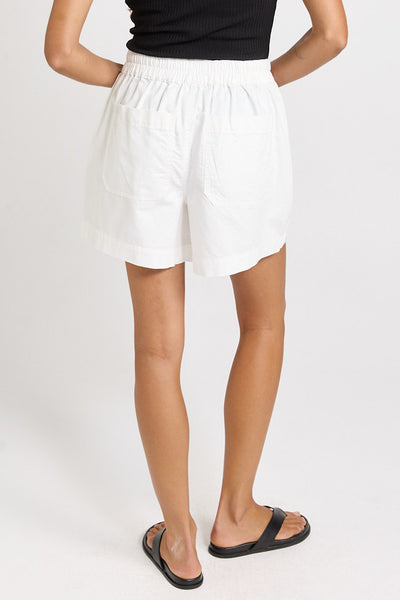 Drew Denim Short-White